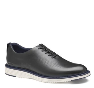 Johnston & Murphy Mens Upton One-Piece Perfed Plain Toe Dress Casual Lace-Up Shoe