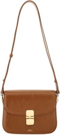 A.P.C. Sac Grace Small - Dames - Schoudertassen - Bruin - ONE Size - Leer - Tassen