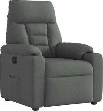 vidaXL Sill&oacute;n Reclinable De Tela Gris Oscuro Vidaxl