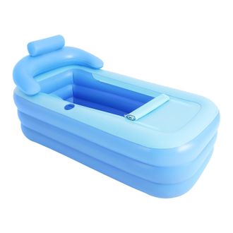 OEM Ba&ntilde;era Hinchable Y Plegable De Pvc Para Adultos Y Ni&ntilde;os, Con Respaldo Ergon&oacute;mico, Para Uso Interior Y Exterior, 160 X 84 X 64 Cm