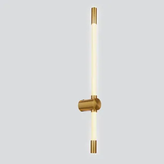 OEM L&aacute;mpara De Pared Candellux Batuta De 2 Focos, Acabado Patinado, Led De 14w, Pantalla Blanca De 3000k