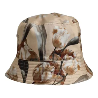 Dolce & Gabbana Accessoires, Dames, Beige, ONE Size, Katoen, Bucket Hat