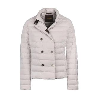 Moorer Giacca piumino corta con piccolo doppiopetto - - Jackets - Donna - Bianco - S