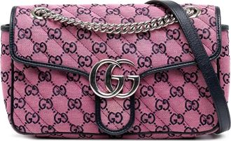 Gucci Pre-owned Cross Body Bags, female, Pink, Size: ONE SIZE Pre-owned Chain Shoulder Bag