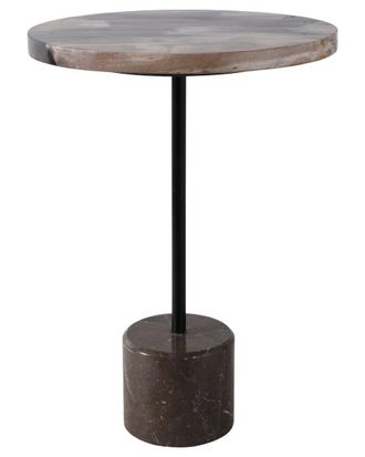 Sagebrook Home 21X15in Petrified Wood Accent Table