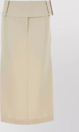 Sportmax stretch viscose fronda skirt high waist