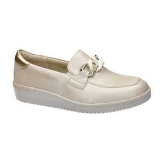 Solidus Kathy Loafer - Dames - Loafers - Beige - 38 1/2 EU - Katoen - Schoenen