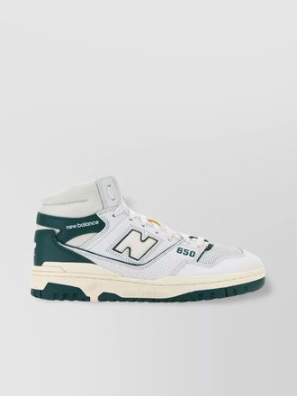 New Balance padded collar leather sneakers
