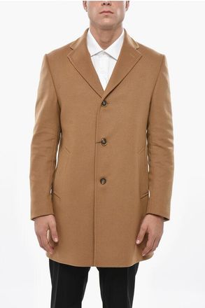 Nino Danieli Solid Color Virgin Wool Blend Coat with Lined Inner size 50