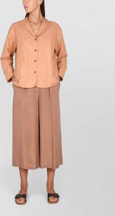 Alysi cotton linen fitted jacket