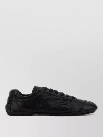 Prada leather low-top sneakers