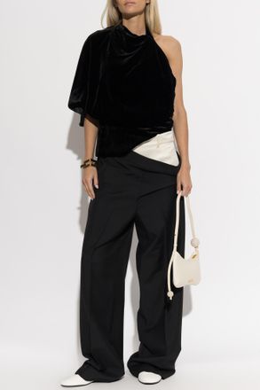 R&oacute;he Velvet Top, Womens, Black