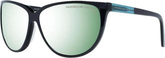 Porsche Design Sunglasses, female, Black, Size: ONE SIZE Womens Cat Eye Mirrored Sunglasses