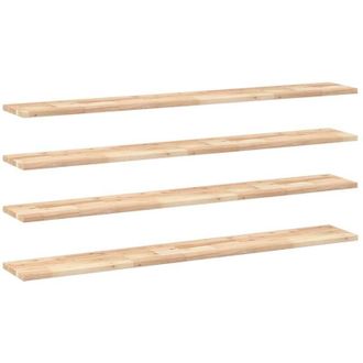 vidaXL Estantes Flotantes 4 Uds Madera Acacia Sin Tratar 160x20x2 Cm Vidaxl