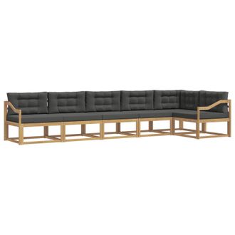 vidaXL Conjunto De Sof&aacute;s De Exterior 4 Pcs Blanco Y Antracita Vidaxl