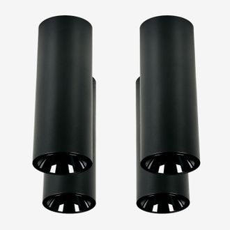 Sklum Pack Da 4 Applique Da Soffitto Led A Superficie Rotondi &Oslash;7,2 Cm In Alluminio Luisiana Sklum