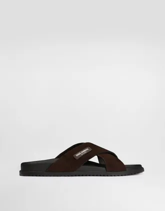 Dolce & Gabbana Sandals In Split - Man Sandals And Slides Multicolor 44.5
