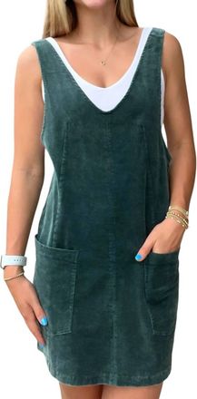 Hem & Thread Washed Willow Dress In Green