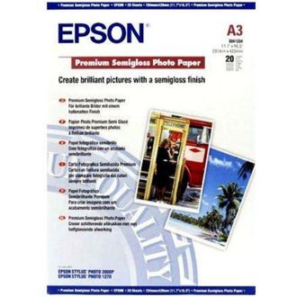 Epson Premium, Din A3, 251g/m&sup2; Papel Fotogr&aacute;fico Blanco Semi-brillo