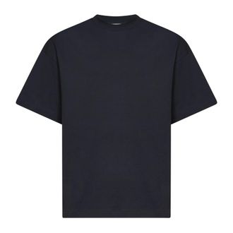 Jil Sander T-Shirts, male, Black, Size: XL Ribbed Crew Neck T-Shirt