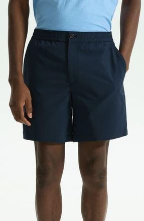Theory Larin Flat Front Drawstring Shorts in Baltic at Nordstrom Rack, Size 34