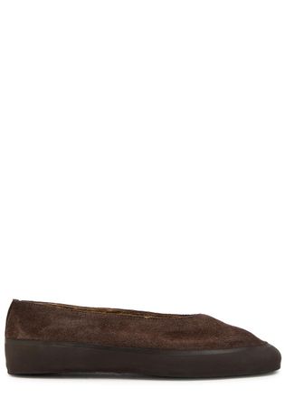 Le Monde Beryl LE Monde Beryl Apres Ski Suede Ballet Flats - Brown - 37 (IT37 / UK4)
