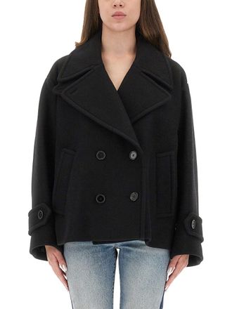 Chlo&eacute; Double-Breasted Jacket With Peaked Lapels