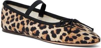 Loeffler Randall Leonie Soft Mary Jane Ballet Flat in Leopard at Nordstrom, Size 10.5