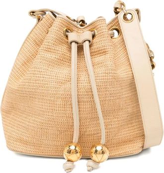 Chanel Borsa a secchiello CC Balls con coulisse 1992 - Toni neutri