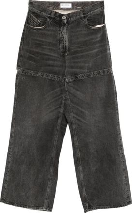 The Attico Black Loose Flat Front Pants
