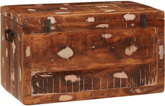 vidaXL Scatola Di Stoccaggio Multicolore Legno Massello Di Riciclo - Vidaxl