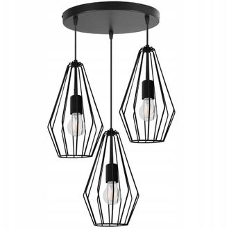 OEM L&aacute;mpara De Techo Colgante De Alambre Loft E27 Led Cable