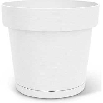 OEM Maceta Con Reserva Redonda - Garden Id - Glamour - &Oslash; 50 - 47 L - H 43 Cm - Blanco