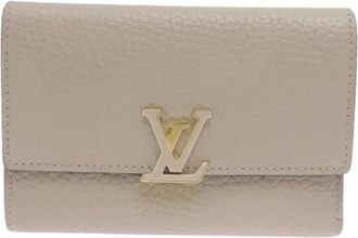 Louis Vuitton Pre-owned Portemonnee (bi-fold) - Dames - Vintage Accessoires - Grijs - ONE Size - Leer - Vintage