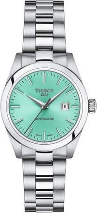 Tissot T-My Lady Automatic Bracelet Watch, 29.3mm in Green at Nordstrom Rack