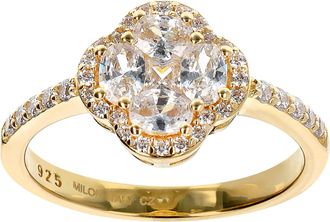 Autentica Four-Leaf Clover Princess Ring