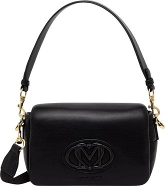 Love Moschino Crossbodytas met logo-embleem - Dames - Schoudertassen - Zwart - ONE Size - Tassen
