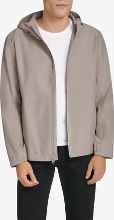 Cole Haan Mens Packable Running Rain Jacket - Beige Size Medium