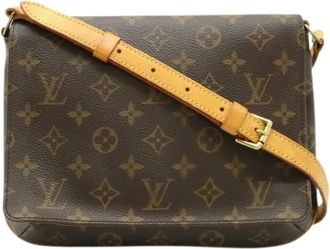 Louis Vuitton Pre-owned Cross Body Bags, female, Brown, Size: ONE SIZE Pre-owned Vintage Canvas Cross Body Bag