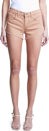 L'agence Womens LAgence Audrey Brown Cutoff Shorts