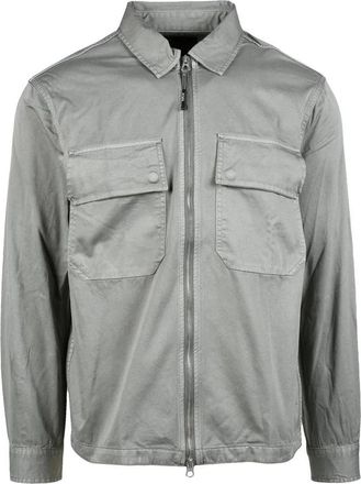 Replay Sage Green Zip Shirt
