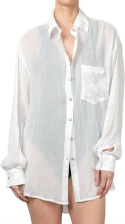 Anemos Cotton Pool Shirt In White