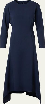 Akris Fit-and-Flare Handkerchief Dress