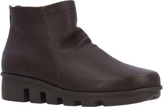 L'Amour Des Pieds Hadirat Leather Bootie in Chocolate at Nordstrom, Size 8.5