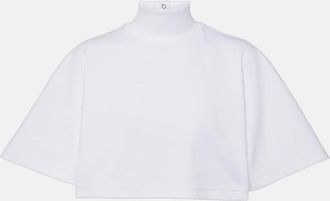 Alaia Cotton turtleneck top
