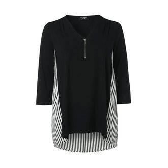 Via Appia Due Dames, Blouses & Shirts, Zwart, Maat: XL