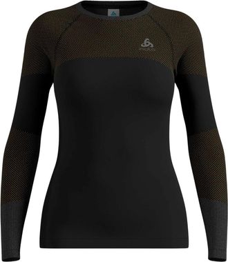 Odlo Maglia Intima Performance Warm - - Sport - Donna - Nero - M