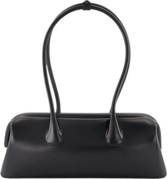 Osoi Zwarte leren schoudertas - Dames - Handtassen - Zwart - ONE Size - Leer - Tassen