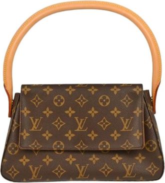 Louis Vuitton Pre-owned Looping Handbag - Dames - Vintage Handtas - Bruin - ONE Size - Vintage
