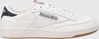 Reebok Club C 85 Vintage Leather Sneakers with Contrast Logo and Rubber Sole